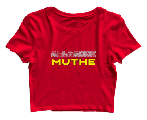 Allaahne Muthe Malayalam Kerala Womens Crop Tops